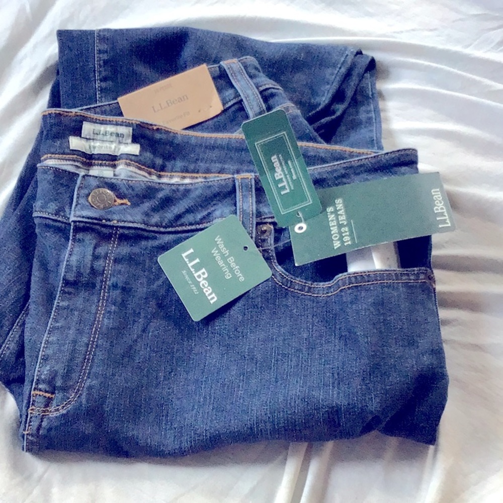 LL Bean jeans size 16 petite NWT!